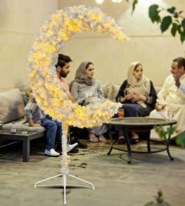 Décorations de fête DAMAI pour l'Aïd al-Fitr et l'Aïd al-Adha, vente en gros, fournitures en plastique de 1,8 m, décorations du Ramadan, décorations de lune - Product Image 1