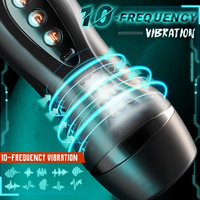 Godet de masturbation chauffant vibrant pour hommes avec voix sexy, support portable et ventouse – Pocket Pussy