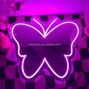 Wholesale Neon Sign Custom Led Neon Sign Letters For Wedding Bedroom Decoration Neon Light Mirror Acrylic Led Sign Home Decor