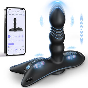 <span class=keywords><strong>Vibrador</strong></span> Telescópico con Ventosa TMM, Estimulador de Punto G, Masajeador de Próstata Vibrante, Tapón Anal <span class=keywords><strong>Vibrador</strong></span> para Hombre y Mujer - Product Image 1