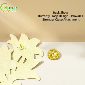 Añade Encanto a tu Estilo: Broches de Moda con Diseño de Flor de Lirio Verde, Elegantes y Extravagantes, Venta al Por Mayor, Personalizables para Mujer - Product Image 6