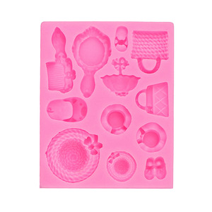 <span class=keywords><strong>Stampi</strong></span> in Silicone Ecologici a Forma di Dessert con Faccine Sorridenti e Cuori <span class=keywords><strong>per</strong></span> Decorazioni di Ciambelle e Cioccolato - Product Image 3