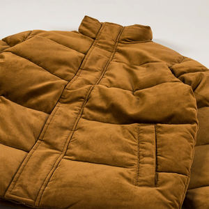 <span class=keywords><strong>Veste</strong></span> matelassée en coton <span class=keywords><strong>de</strong></span> luxe pour hommes en gros, <span class=keywords><strong>veste</strong></span> <span class=keywords><strong>de</strong></span> <span class=keywords><strong>travail</strong></span> en coton brun foncé - Product Image 4