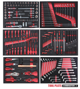 Armário de Ferramentas Móvel 2026 com 7 Gavetas em Aço Laminado a Frio, com Fechadura, 6 Conjuntos de Ferramentas, Capacidade de Carga de 300kg para Oficina de Reparo Automotivo, Preto e Vermelho - Product Image 5