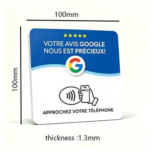 ป้าย NFC GOOGLE พร้อมสติกเกอร์สำหรับแสดงผล NFC GOOGLE ป้ายรีวิว NFC GOOGLE พร้อมแถบกาว ป้ายรีวิว GOOGLE - Product Image 3