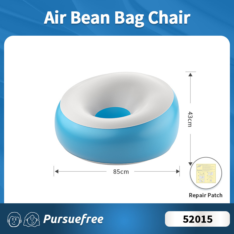 Sillón puf 85*43cm (gris-azul) 52015