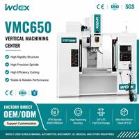 Centre d'usinage vertical CNC VMC650 BT40, fraiseuse CNC de précision avec ATC 24T pour la fabrication de moules et l'usinage de pièces métalliques