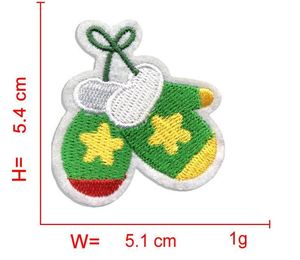 แผ่นปะรูปตุ๊กตาหิมะ ซานตาคลอส ต้นคริสต์มาส ถุงมือ เพนกวิน และบ้าน สำหรับรีดติด - Product Image 4