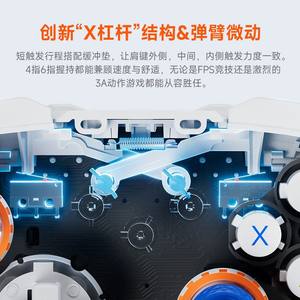 Manette de jeu sans fil Ink Will Xunlong 2BLITZ2 pour 2000Hz, <span class=keywords><strong>clé</strong></span> mécanique pour Android/iOS/NS/<span class=keywords><strong>Steam</strong></span> - Product Image 3