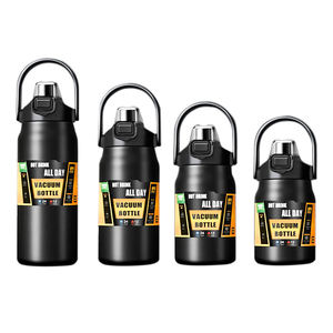 Bouteille d'eau isotherme en acier inoxydable de 64 oz et 32 oz, grande capacité, double paroi sous vide, Aquaflask, demi-gallon, pour la gym et le sport - Product Image 5