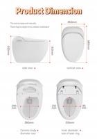 Toilette intelligente OEM ODM en forme d'œuf avec chasse d'eau automatique, télécommande, fixation au sol, séchage à l'air, lavage féminin, siège chauffant