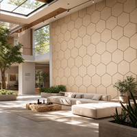 Panneaux acoustiques hexagonaux modernes, design 3D, décoratifs