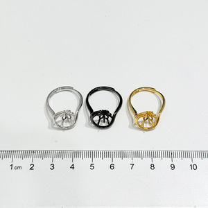 Ensemble de bagues en argent S925 avec perles de 7 à 10 mm, accessoires de perles DIY, support vide, édition queue de flèche, bijoux de mode 1944 - Product Image 4