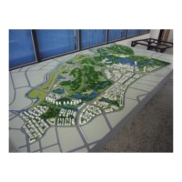 Modelo de escala arquitectónica personalizable para visualización de planificación urbana de villas con tecnología 3D hecha de plástico duradero