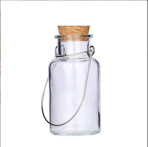 Deseando Favor Botella <span class=keywords><strong>de</strong></span> corcho <span class=keywords><strong>de</strong></span> vidrio transparente DIY Artesanía Vidrio redondo Corcho <span class=keywords><strong>de</strong></span> madera - Product Image 1
