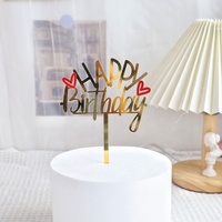 Neu Eingetroffen: Happy Birthday Acryl-Cake-Topper für Tortendekoration