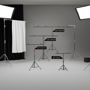 T-Shape Background Frame Support System 60*70cm Metal Studio Stand for Photo <b>Shoots</b> by SH D0100H5T0FX - Product Image 2