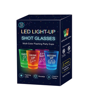 <span class=keywords><strong>Verre</strong></span> à shot lumineux LED 2oz, petite tasse à liqueur pour fêtes et occasions spéciales, logo personnalisable, nouveauté créative, vaisselle à <span class=keywords><strong>vin</strong></span> portable - Product Image 4