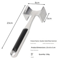 Marteau à viande double face en alliage d'aluminium, outil à attendrir les aliments, à découper les tendons, personnalisable avec logos – Meilleure vente