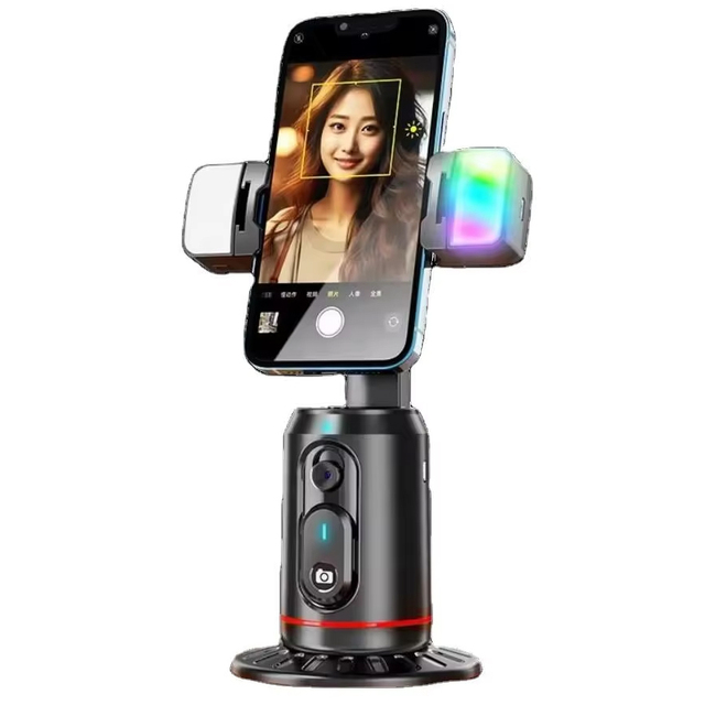Auto Face AI Tracking 3- Gimbal Stabilizer Camera Tripod Selfie Stick Mobile Phone Shooting Stand Remote 360 Rotating