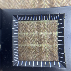 Vải sản xuất dệt Jacquard xương cá kẻ sọc Tweed LEN/Polyester Vải cho quần áo 2269 - Product Image 5