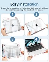 Coque rigide transparente en plastique pour ordinateur portable Macbook Neo 13 Air 13.6 15 15.3 Pro 14 14.2 16 Neo M5 M4 M3 M2 M1