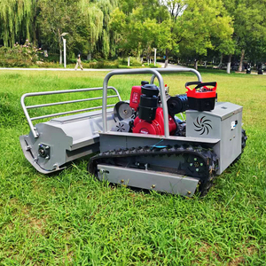 Xăng/Xăng điều khiển từ xa Crawler Máy cắt cỏ nhỏ <span class=keywords><strong>Robot</strong></span> cắt cỏ đơn xi lanh cắt Chiều rộng 800mm Tự làm công nghiệp - Product Image 5