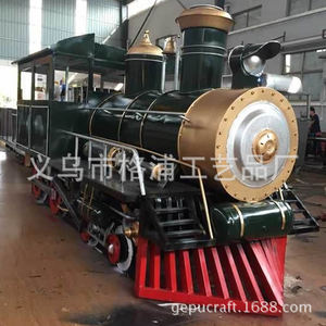 Metal Steam <b>Train</b> Model Large <b>Outdoor</b> Decoration For Shopping Mall And Theme Park Display - Product Image 3
