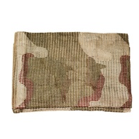 Écharpe tactique légère et respirante en camouflage extérieur, voile de sniper anti-poussière en maille, chasse, randonnée, sports, polyester