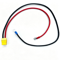 Câble d'alimentation avec connecteur XT60 et borne annulaire, faisceau d'extension de batterie en silicone pour drone, vélo électrique, pack d'énergie