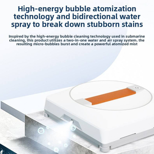 Factory Direct Smart Water Spray Window Cleaning Robot High Suction Wet and <b>Dry</b> Automatic Glass Cleaner with Remote Control - Product Image 4