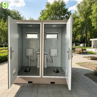 Baño Móvil Goeasy con Material de Contenedor de Acero, Baño Prefabricado Conveniente para Eventos, Casa u Oficina