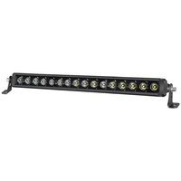 Barre lumineuse LED universelle 24V 12V 80W à faisceau spot droit, rangée simple, 18 pouces, pour éclairage extérieur automobile