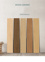 Carreaux de céramique à grain de bois de taille 200x1200mm, parfaits pour l'aménagement intérieur et la rénovation des sols