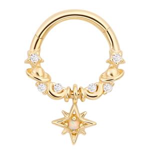 เครื่องประดับเจาะร่างกายทำจากหินสีทอง14K - Product Image 1