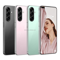 Smartphone 5G prêt à être expédié, double SIM, LTE débloqué, A56, grand écran, Android débloqué, smartphone original, vente en gros