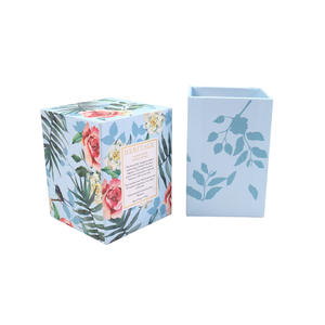 Boîte cadeau personnalisée en relief avec carton recyclable, taille et structure personnalisables, vente en gros de bougies - Product Image 2