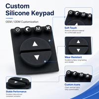 Boutons en caoutchouc silicone personnalisés pour panneau de commande de machines, clavier conducteur résistant à l'usure, fabricant