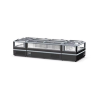 Congelador Isla de 500L con Pantalla Digital de Temperatura para Almacenamiento de Carne y Mariscos Congelados en Supermercados, Precio al por Mayor