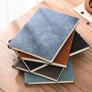 Ensemble de cahiers A5 en cuir PU personnalisés avec impression UV, reliure cousue, 100 feuilles, pour le bureau et l'école - Product Image 3