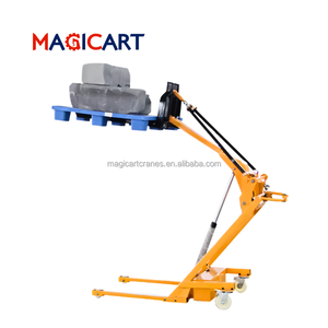 Mini chariot élévateur hydraulique électrique <span class=keywords><strong>à</strong></span> bras courbé, capacité de 500 kg, gerbeur de palettes pliable pour atelier - Product Image 6