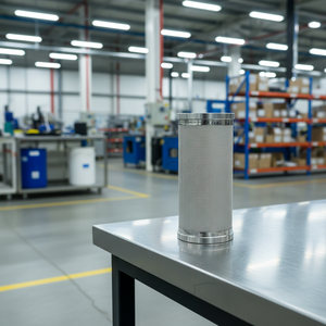 Nuevo Tubo de <span class=keywords><strong>Filtro</strong></span> Cilíndrico Multicapa Personalizado de Doble Capa de Acero Inoxidable 304 para Filtración de Purificador de Aceite Industrial 2.5 GPM - Product Image 3
