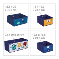 Organisateur de jouets et amis pour enfants, avec cubes en tissu, design de monstre, nouvelle collection