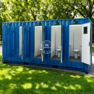 2025 Luxury Outdoor Toilet <strong>Unit</strong> Double Flush Container Public Urinal Container Tent For Parks European Design Style <strong>Camp</strong> <strong>Unit</strong> - Product Image 1