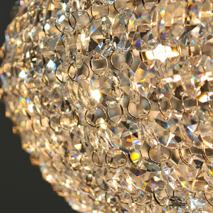 Modern <b>Round</b> Ring Crystal Chandelier Pendant <b>Light</b> For Living Room Dining Room Foyer Hotel Decorative <b>Ceiling</b> <b>Light</b> - Product Image 3