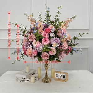 DKB Wholesale Realistic Silk Artificial Wedding Table Flower Centerpieces Decorative Flower Balls Arrangements - Product Image 2