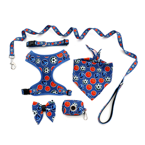 Arnés para Mascotas de Moda con Diseño de Rayas y Logotipo Personalizable, Material de Tela Oxford, con Cintas, Suave, Cómodo, Resistente y Duradero - Product Image 4