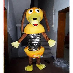 Costume della mascotte del cane della primavera della storia del giocattolo a buon mercato in vendita