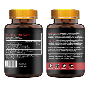 Cápsulas de Turkesterona J4 en Gel Suave con Extracto de Ajuga Turkestanica para Apoyo Muscular, 60 Cápsulas por Botella para Adultos - Product Image 6