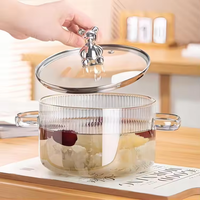 LOMATO – Nouvelle marmite à soupe en verre borosilicate de haute qualité, résistante à la chaleur, design moderne, écologique, mignonne, pour la cuisine domestique